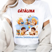 Tricou personalizat Grupa ingerasilor - Cadou Inspirat pentru Școală