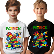 Tricou LEGO cu Cifră Aniversară „Official” – Cadou Personalizat pentru Copii | e-CADOU