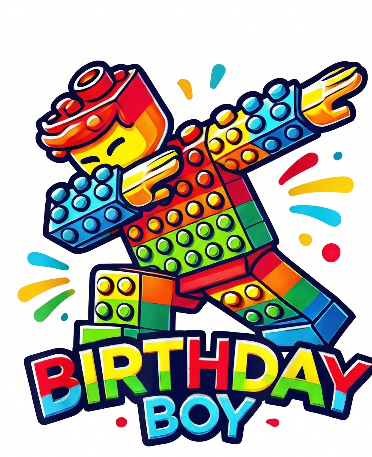 Tricou LEGO cu Cifră Aniversară „Official” – Cadou Personalizat pentru Copii | e-CADOU