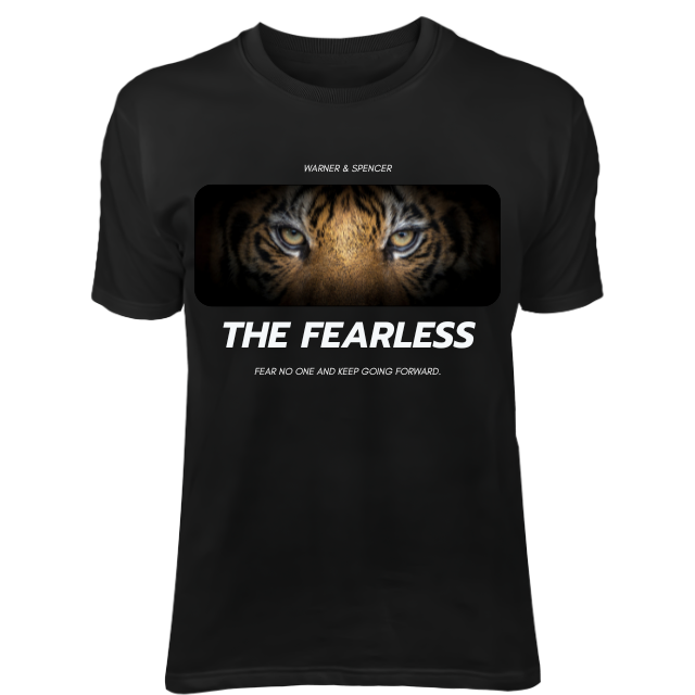 Tricou negru barbati personalizat The Fearless