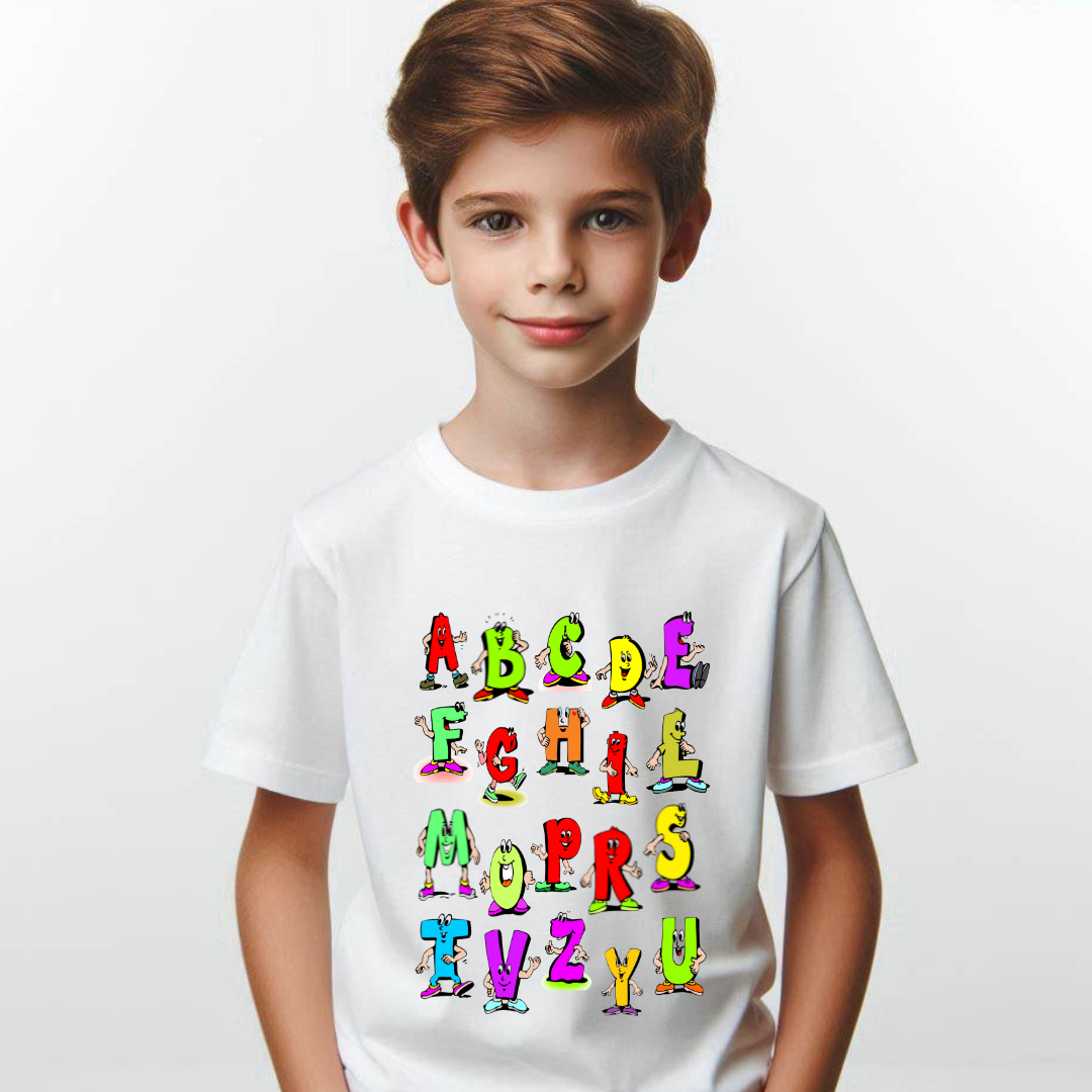 Tricou personalizat absolvire cu Literele alfabetului ABC1001