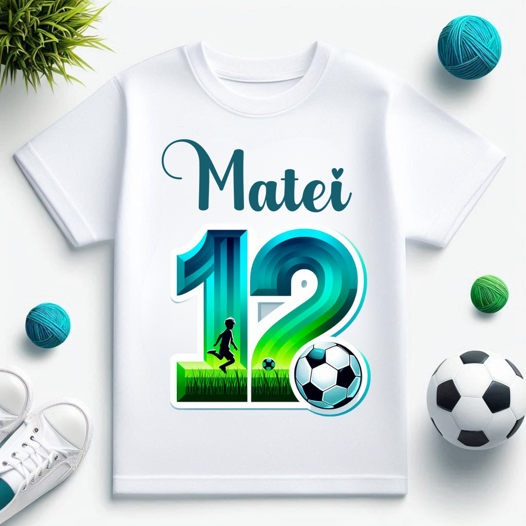 Tricou personalizat aniversar Fotbalisti  - Cadou Perfect pentru Iubitorii de Fotbal TAN1014