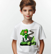 Tricou personalizat aniversar Level 4 Pilot de curse Lamborghini