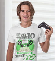 Tricou personalizat aniversar Level 9 Unlocked Awesome Since