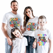 Tricou personalizat aniversar Roblox pentru întreaga familie – Tricouri birthday party cu nume și vârstă