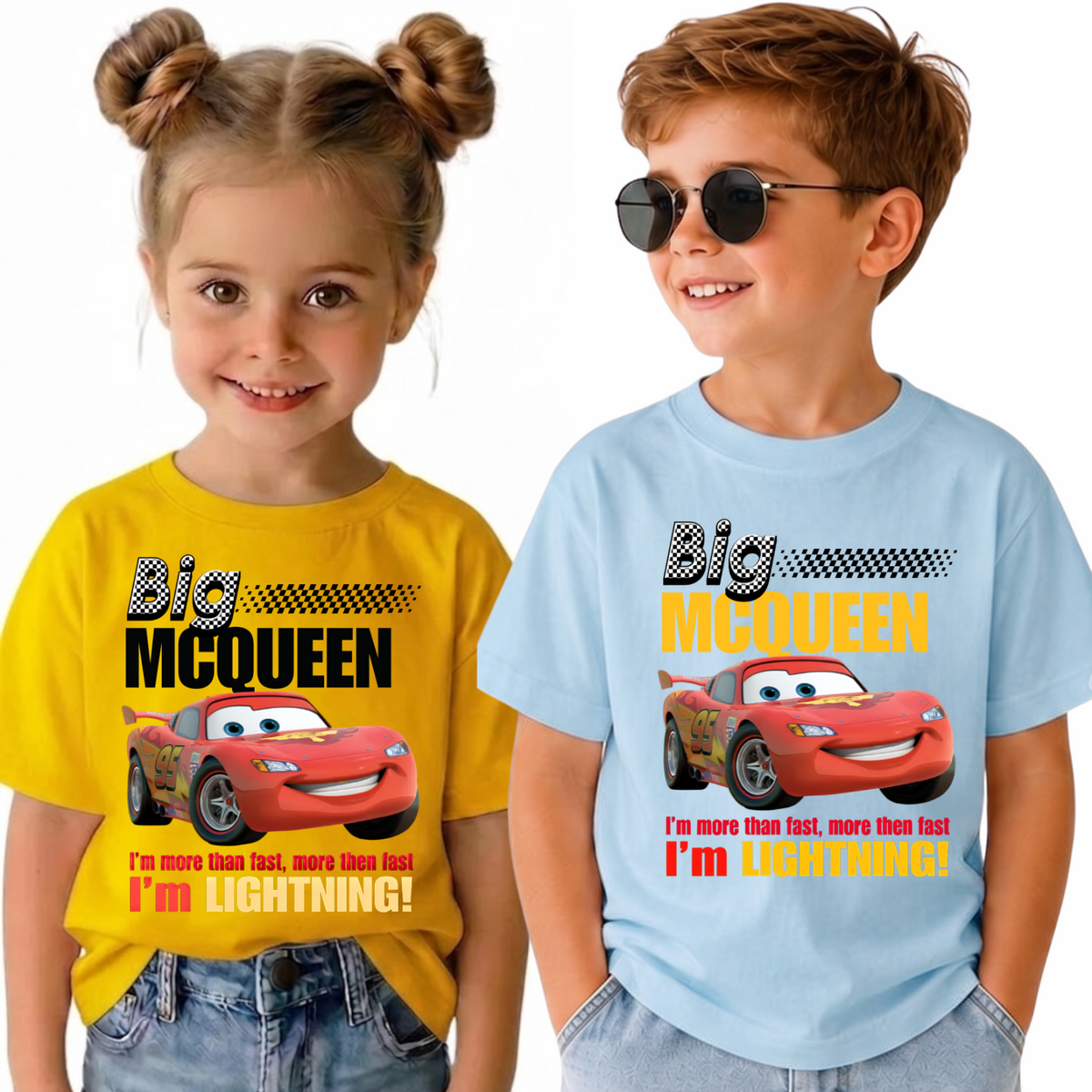 Tricou Personalizat Copii pentru Onomastice McQueen