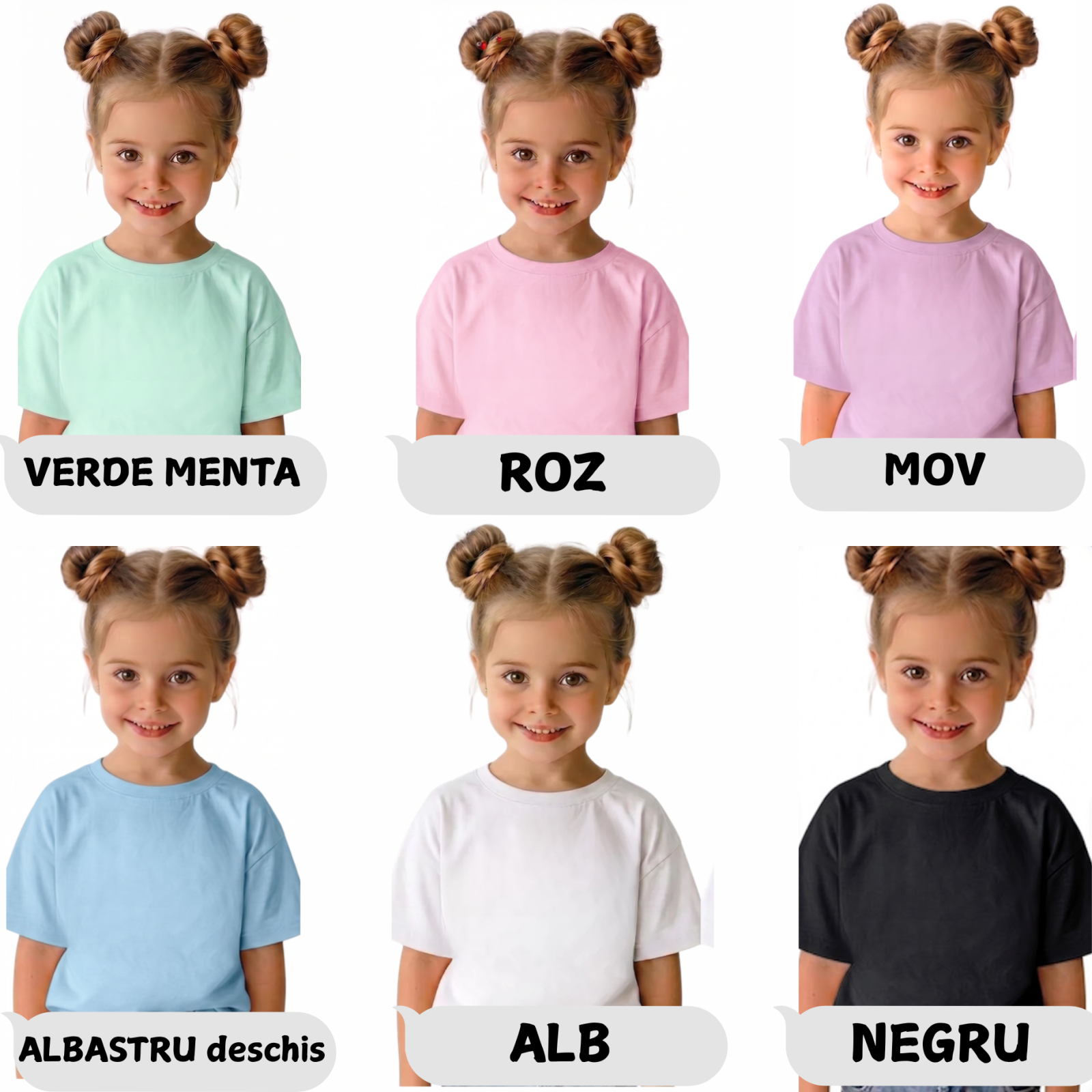 Tricou Personalizat Copii six seven 67  in Culori Pastelate