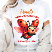 Tricou personalizat Clasa buburuzelor– Cadou Inspirat pentru Școală