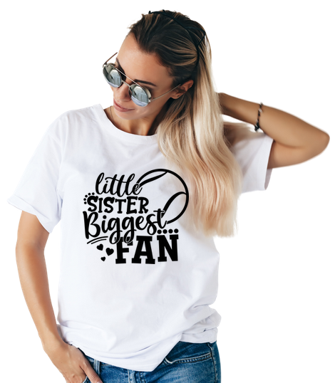 Tricou personalizat  Little sister Biggest tenis TNS5012