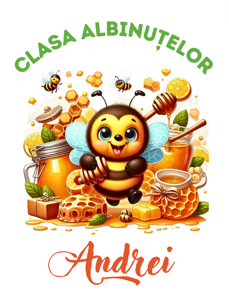 Tricou personalizat pentru absolvire Clasa albintelor cu text sau poze ABS1038