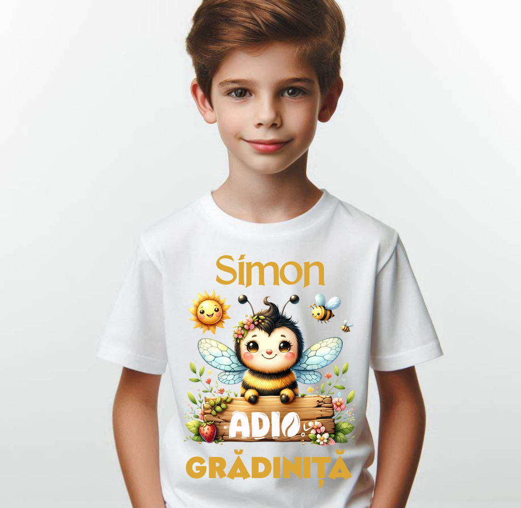 Tricou personalizat absolvire Clasa albintelor cu text sau poze ABS2001