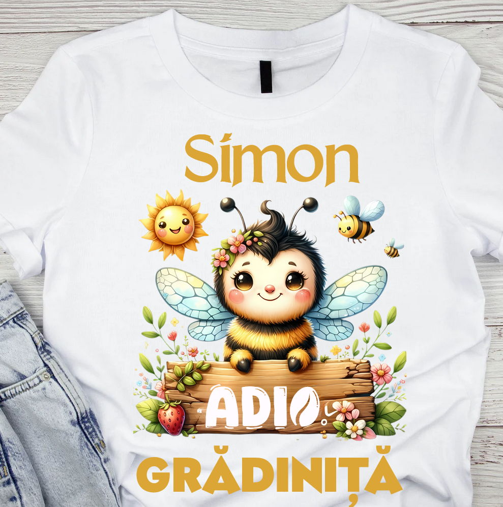 Tricou personalizat absolvire Clasa albintelor cu text sau poze ABS2001