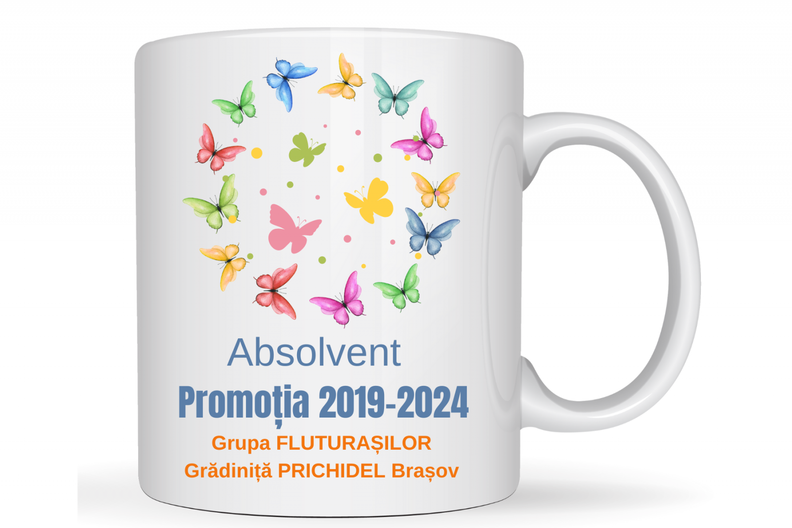 Tricou personalizat pentru absolvire  Grupa fluturasilor cu text sau poze ABS1015