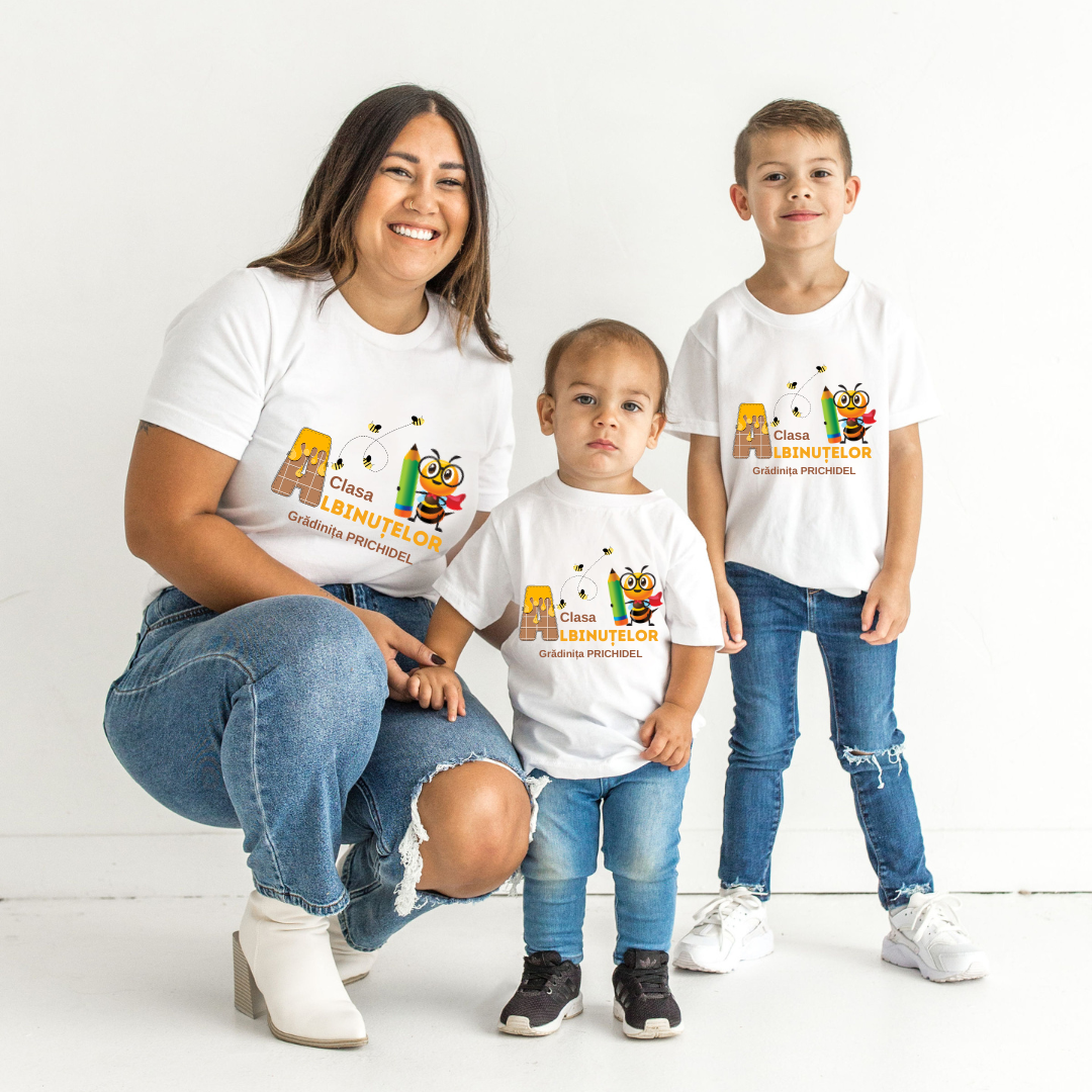 Tricou personalizat pentru absolvire  Grupa albinutelor cu text sau poze ABS1018