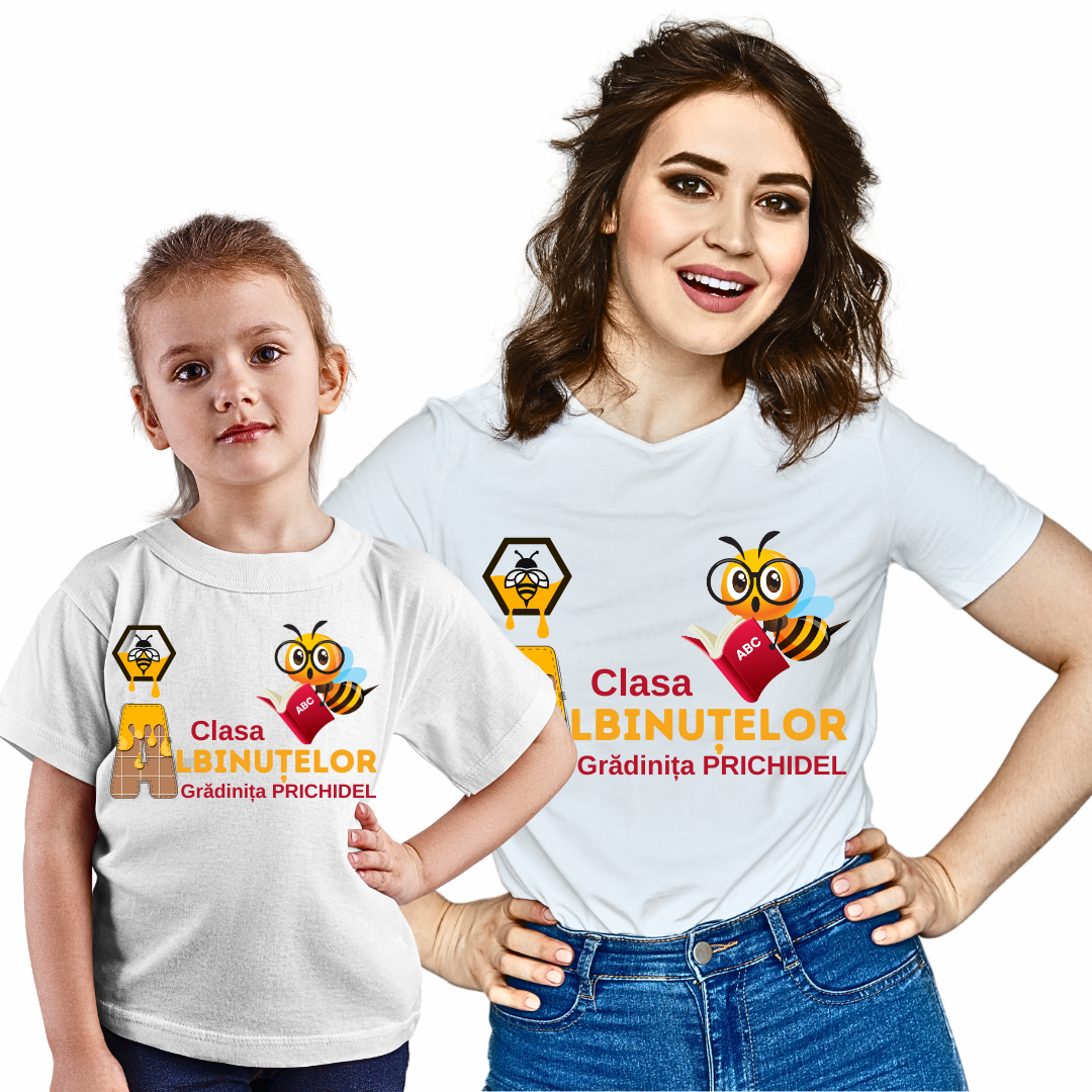 Tricou personalizat pentru absolvire  Grupa albinutelor cu text sau poze ABS1019