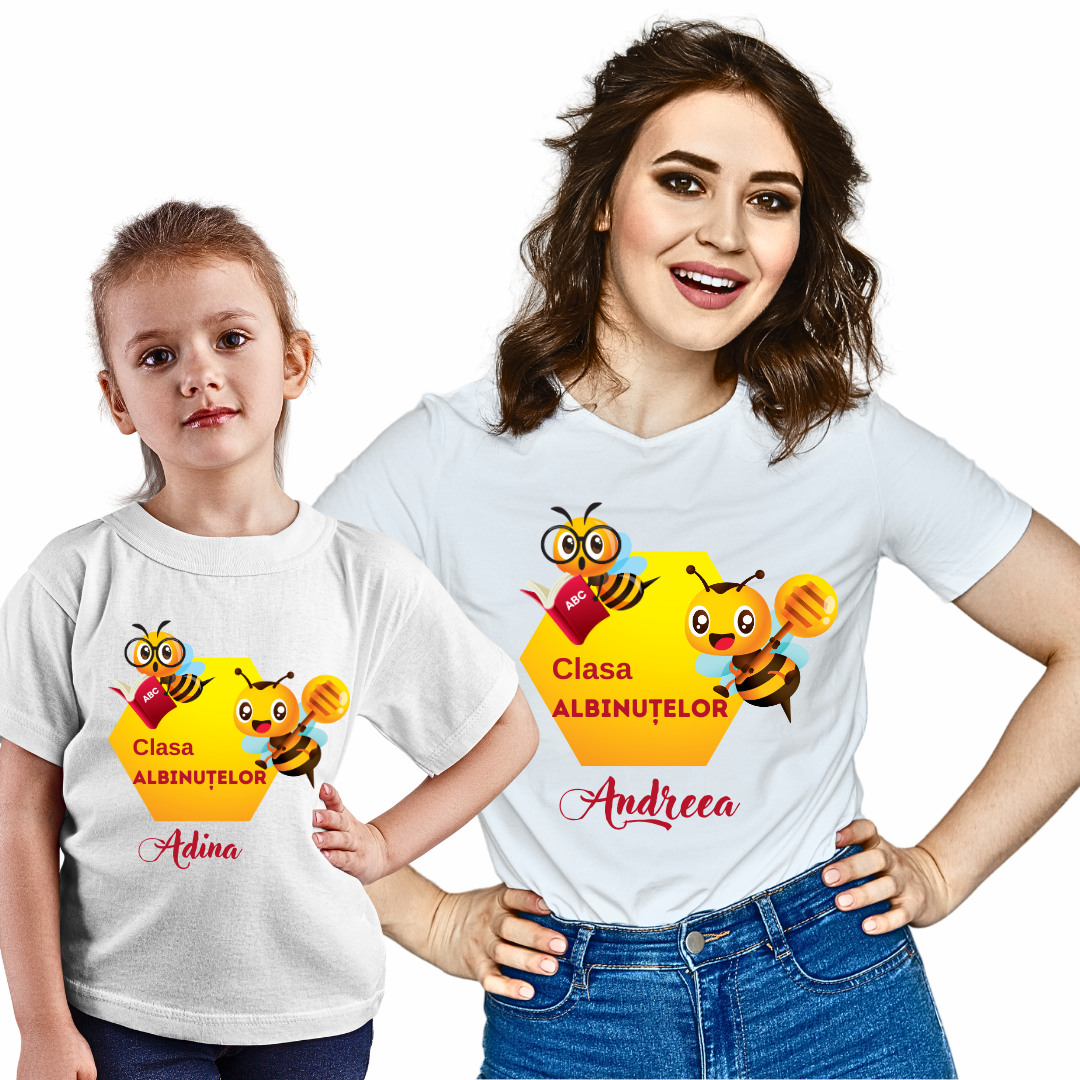 Tricou personalizat pentru absolvire  Grupa albinutelor cu text sau poze ABS1020