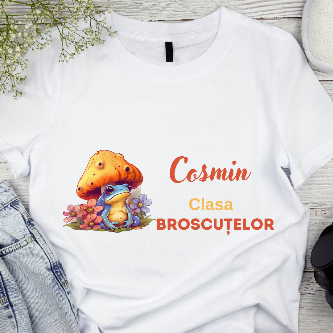 Tricou personalizat pentru absolvire  Grupa broscutelor cu text sau poze ABS1023