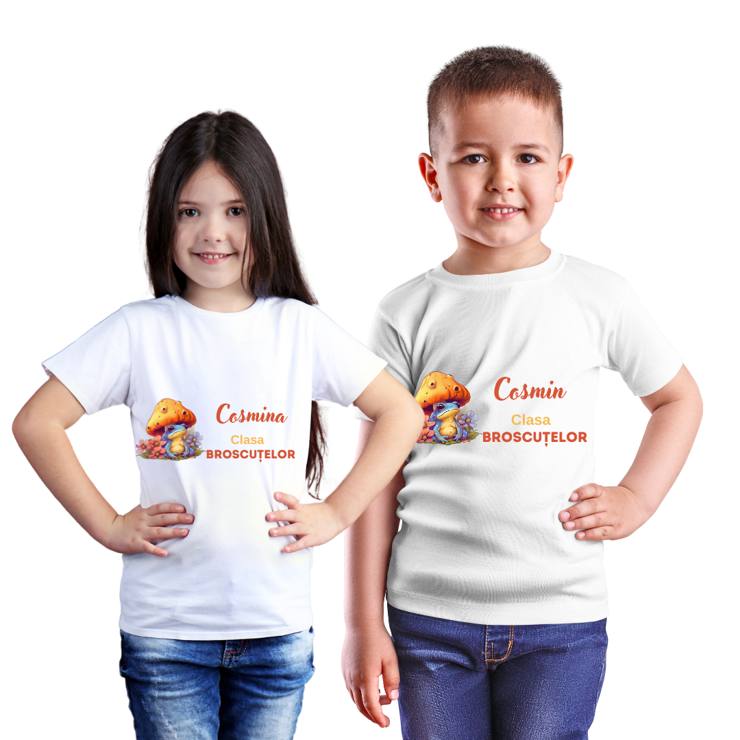 Tricou personalizat pentru absolvire  Grupa broscutelor cu text sau poze ABS1023