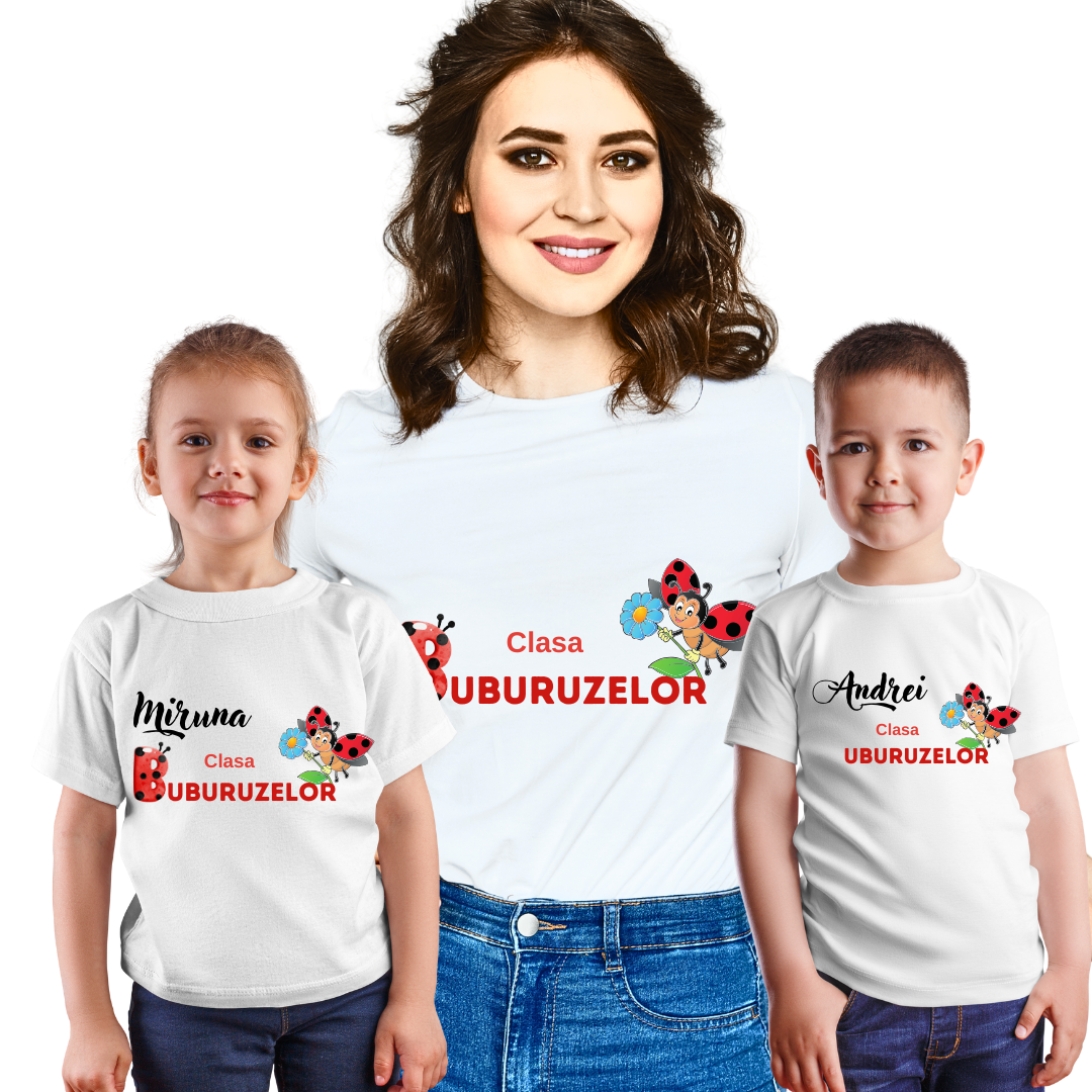 Tricou personalizat pentru absolvire  Grupa buburuzelor cu text sau poze ABS1024