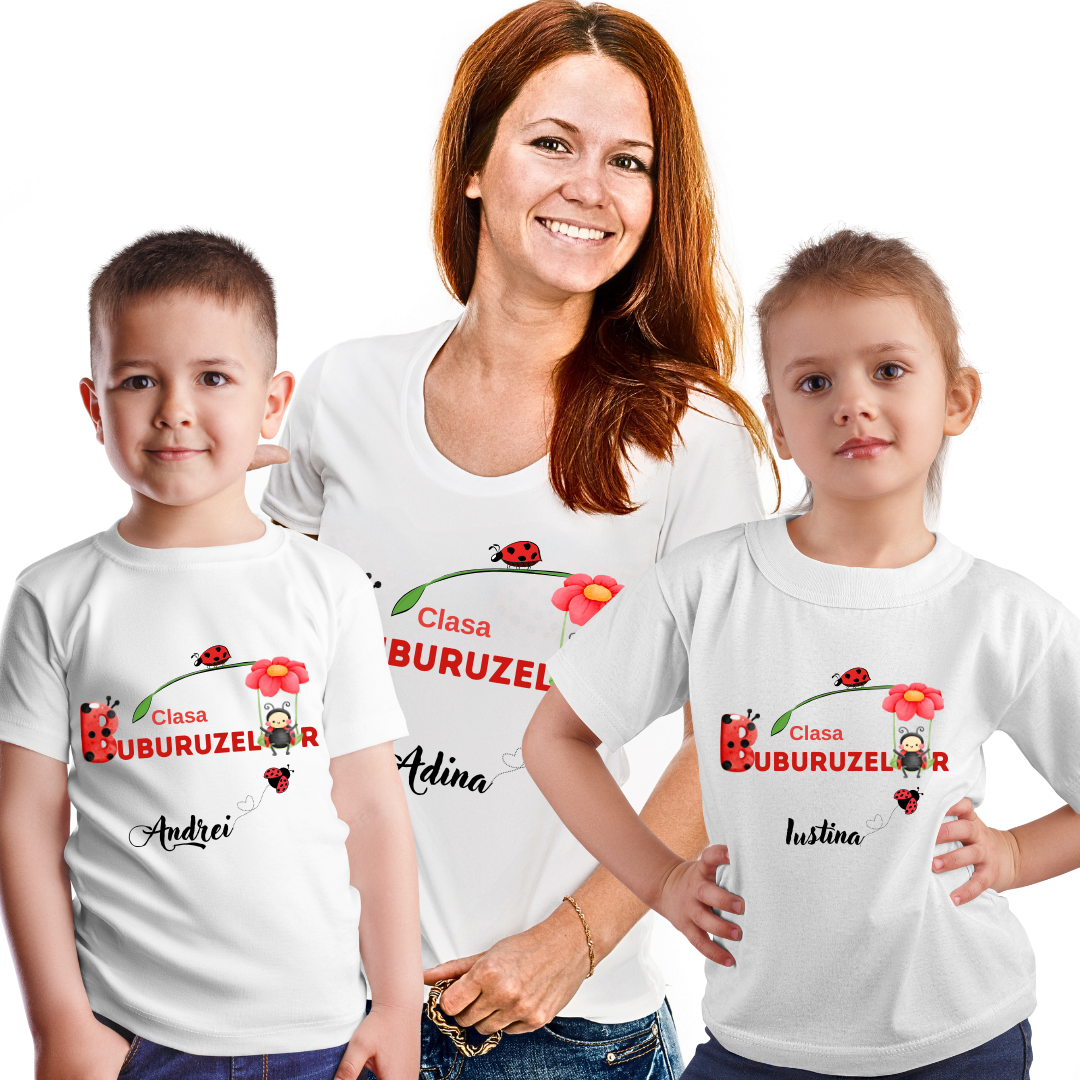 Tricou personalizat pentru absolvire  Grupa buburuzelor cu text sau poze ABS1026