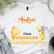 Tricou personalizat pentru absolvire  Grupa puisorilor cu text sau poze ABS1027