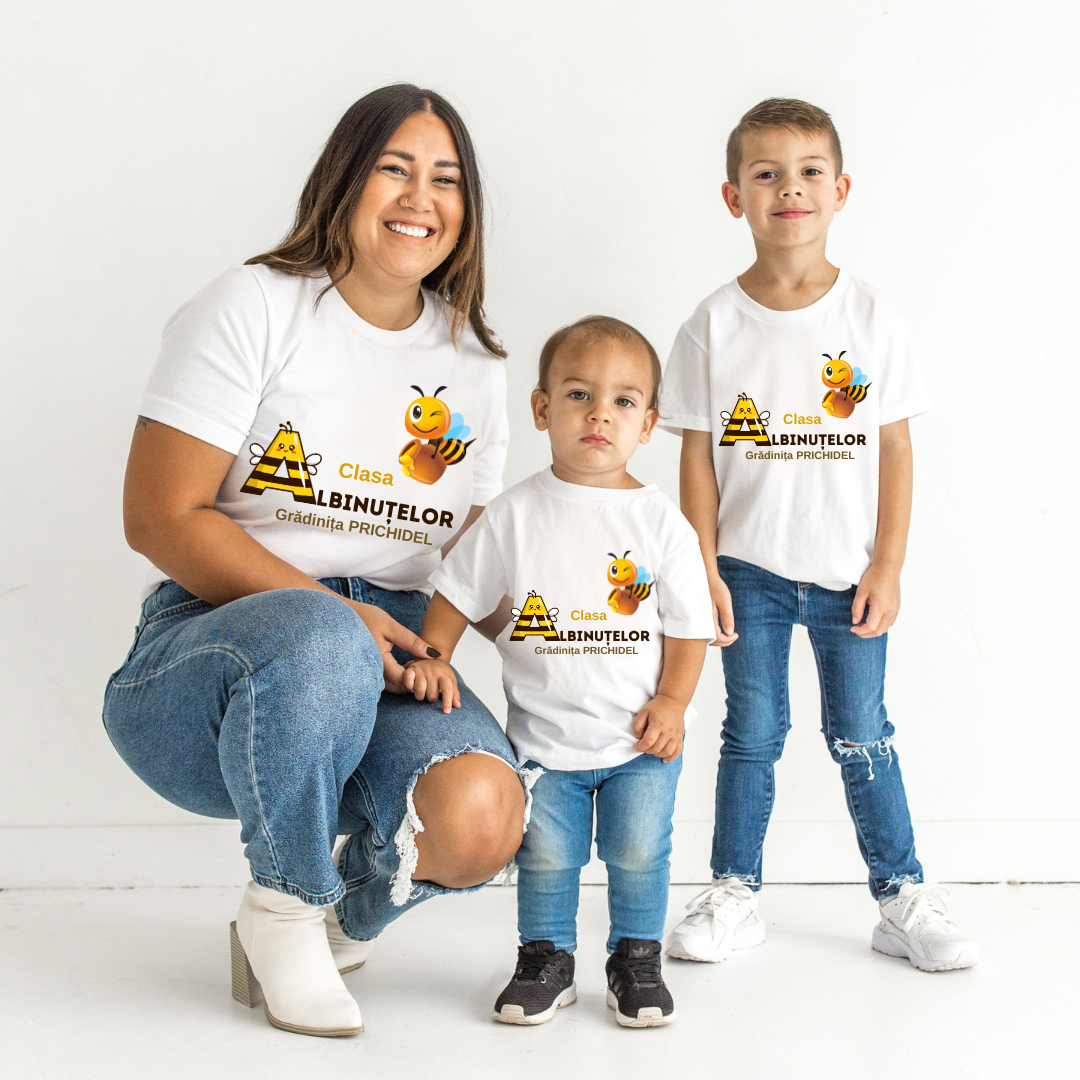 Tricou personalizat pentru absolvire  Grupa albinutelor cu text sau poze ABS1017