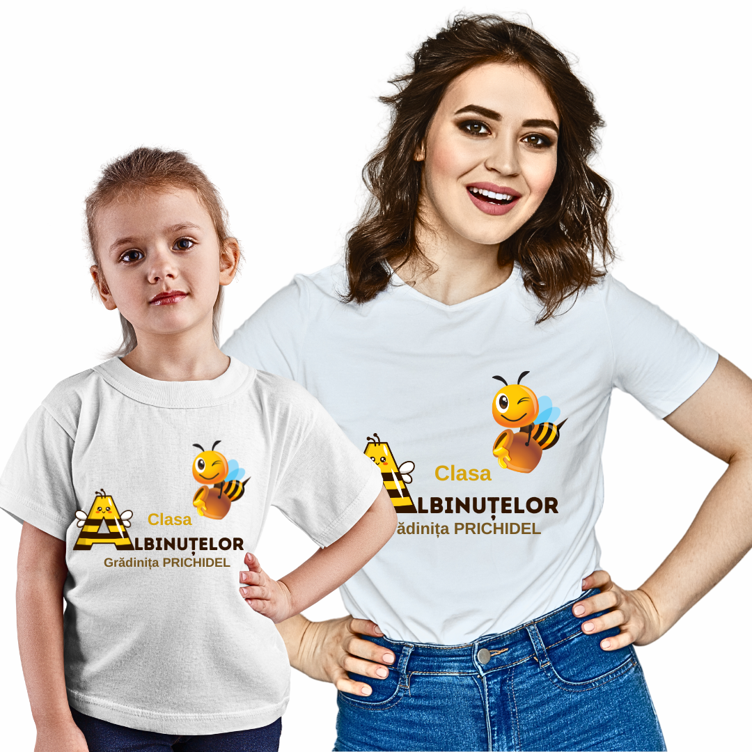 Tricou personalizat pentru absolvire  Grupa albinutelor cu text sau poze ABS1017