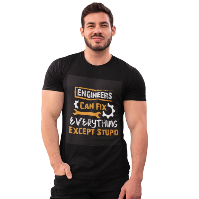 Tricou personalizat pentru ingineri Inginer3006 STUPID