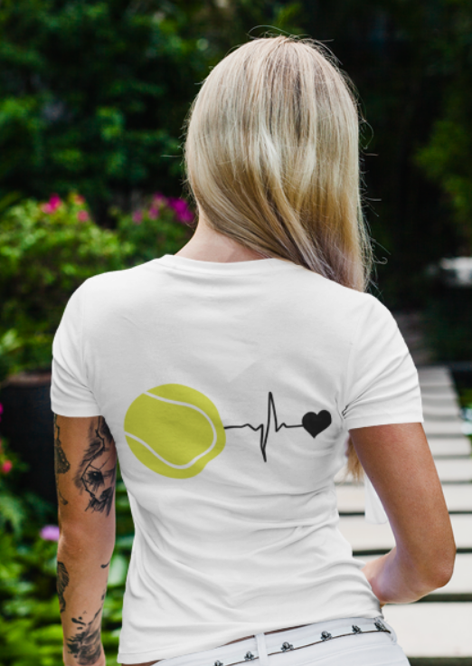 Tricou personalizat pentru iubitorii de tenis Tenis Heart TNS5005