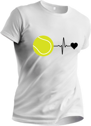 Tricou personalizat pentru iubitorii de tenis Tenis Heart TNS5005