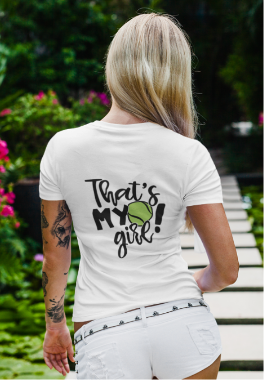 Tricou personalizat pentru iubitorii de tenis That's my girl TNS5006