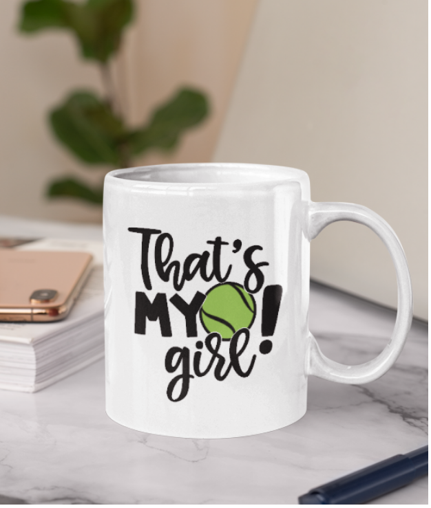 Tricou personalizat pentru iubitorii de tenis That's my girl TNS5006