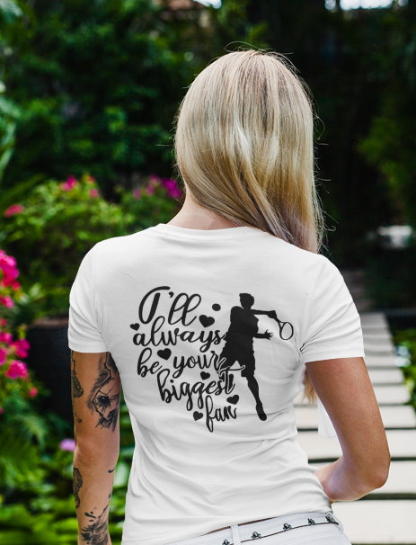 Tricou personalizat pentru iubitorii de tenis Sunt fanul tau TNS5008