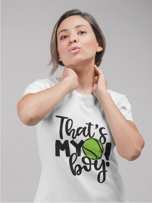 Tricou personalizat pentru iubitorii de tenis That's my boy TNS5007