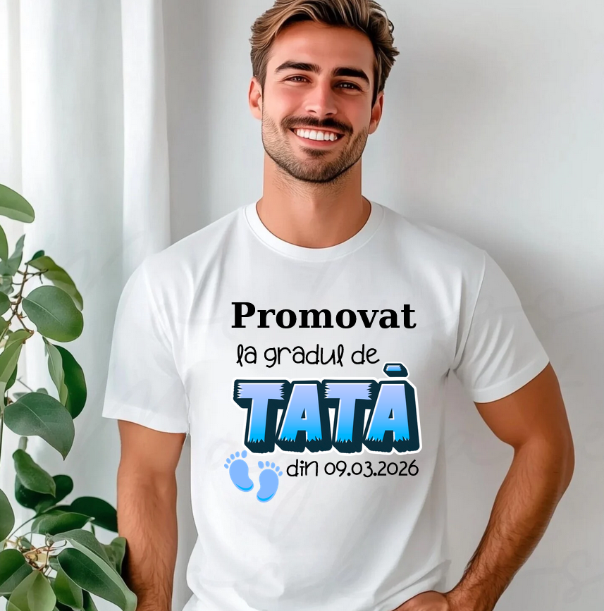 Tricou personalizat pentru proaspetii parinti  - Cadou Inspirat pentru familie
