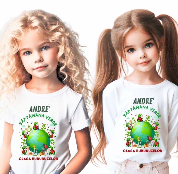 Tricou Personalizat Saptamana verde si Ziua Pământului clasa buburuzelor material  bumbac TSV114 - Copie