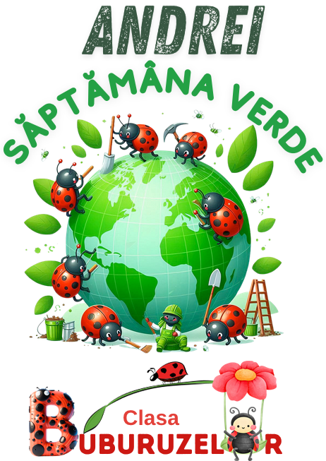 Tricou Personalizat Saptamana verde si Ziua Pământului clasa buburuzelor material  bumbac TSV115