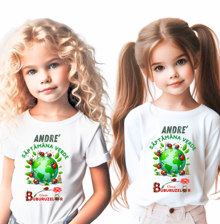 Tricou Personalizat Saptamana verde si Ziua Pământului clasa buburuzelor material  bumbac TSV115