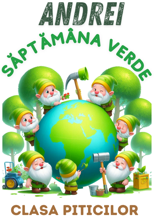 Tricou Personalizat Saptamana verde si Ziua Pământului clasa piticilor material  bumbac TSV117