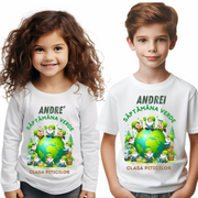 Tricou Personalizat Saptamana verde si Ziua Pământului clasa piticilor material  bumbac TSV118