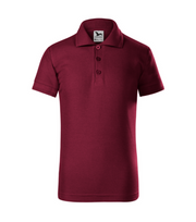 Tricou polo  visiniu pentru copii din bumbac cu maneca scurta Pique Pol222