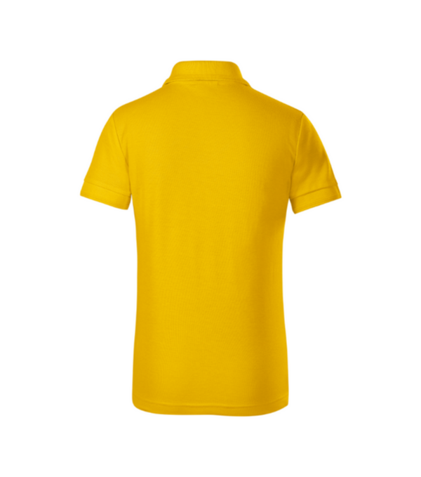 Tricou polo galben pentru copii din bumbac cu maneca scurta Pique Pol222