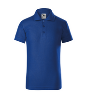 Tricou polo albastru regal pentru copii din bumbac cu maneca scurta Pique Pol222