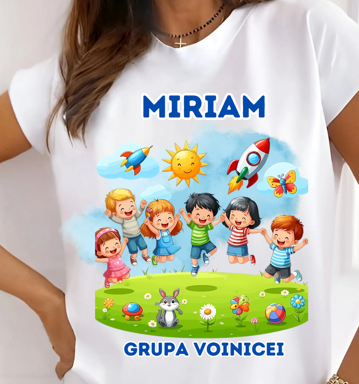 Tricou scoala pentru Grupa voiniceilor – cadou personalizat pentru profesori  sau elevi