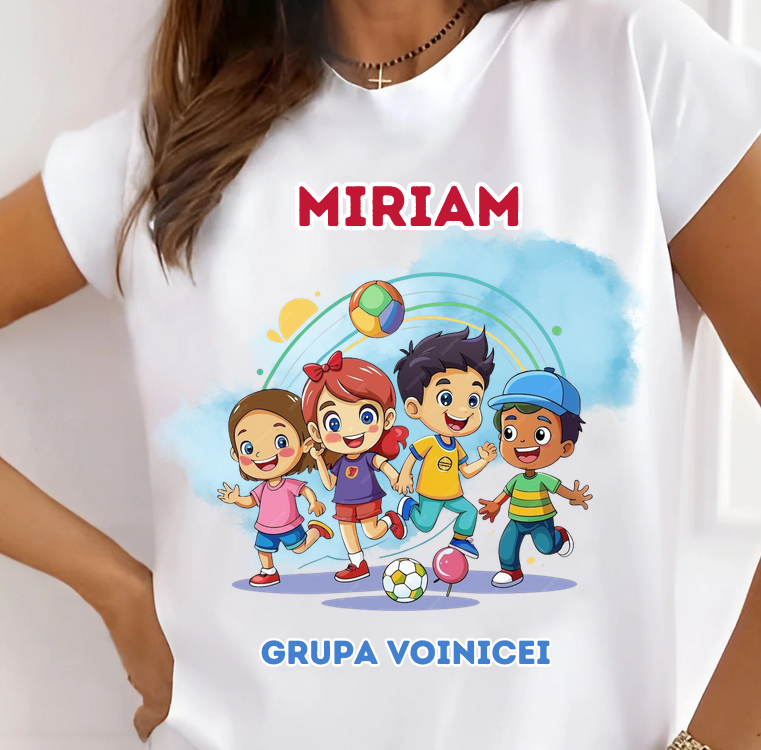 Tricou scoala pentru Grupa voiniceilor – cadou personalizat pentru profesori  sau elevi