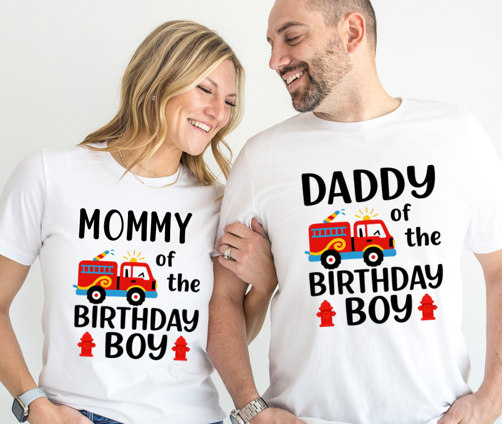 Tricou personalizat Pompieri Fireman cu cifra aniversara ABS1132.55