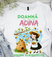 Tricou scolare Clasa albinutelor personalizat pentru absolventi de scoala sau gradinita