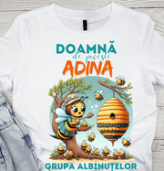 Tricou scolare Clasa albinutelor personalizat pentru absolventi de scoala sau gradinita
