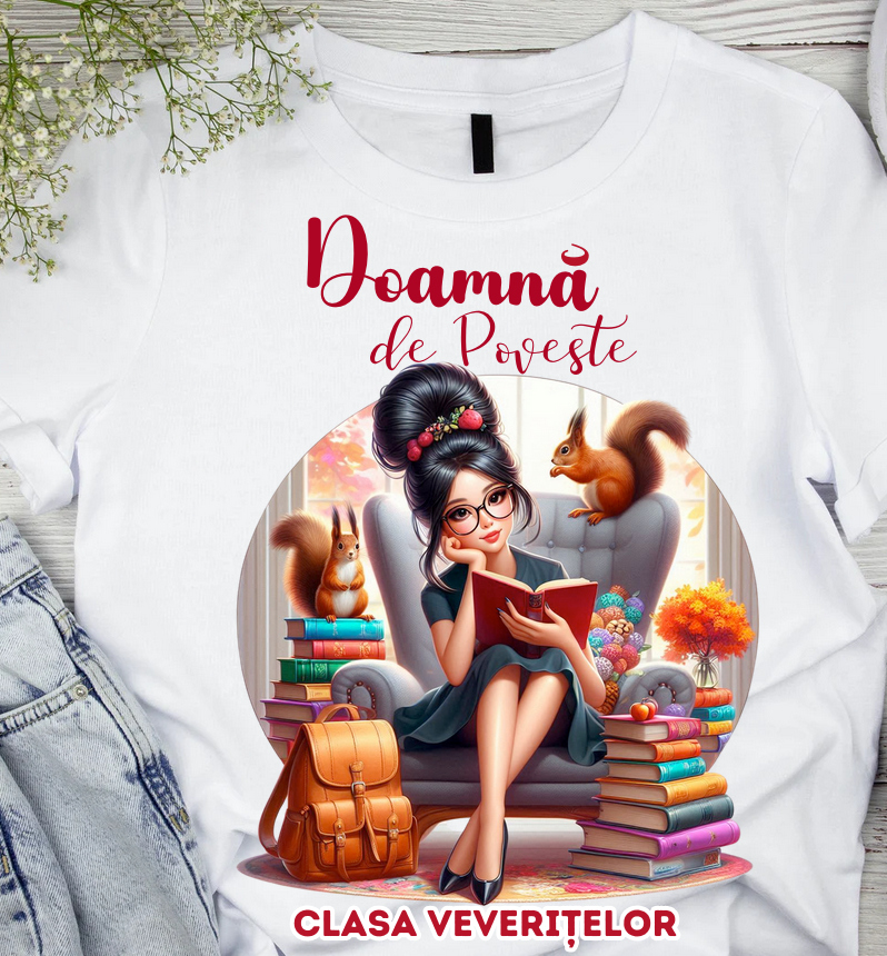 Tricou scolare Clasa veveritelor pentru absolventi de scoala sau gradinita