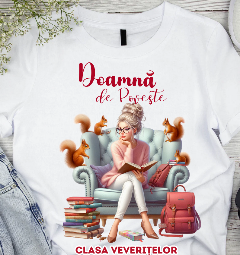 Tricou scolare Clasa veveritelor pentru absolventi de scoala sau gradinita